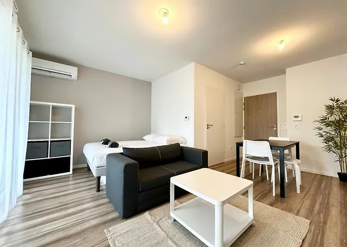 Appartement L'emeraude - Proche Hopital - Parking - Clim - Fibre - Terrasse Mont-de-Marsan